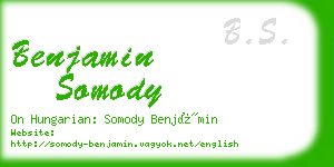 benjamin somody business card